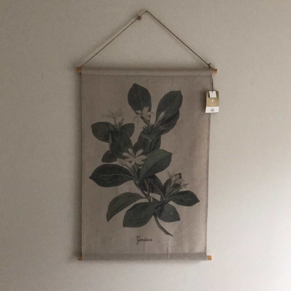 “Welcome To My Garden” Burlap wall hanging